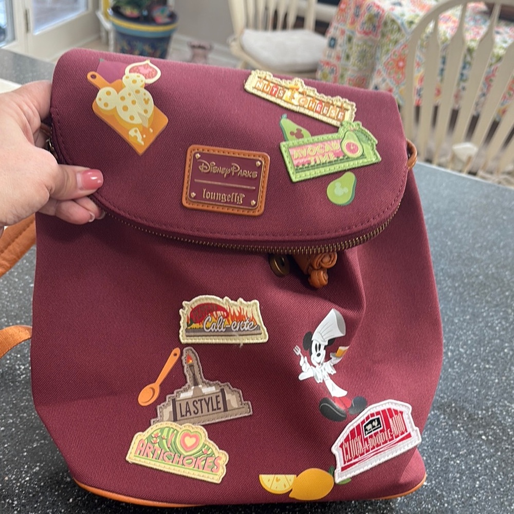 Disney Parks Loungefly Backpack with Patches